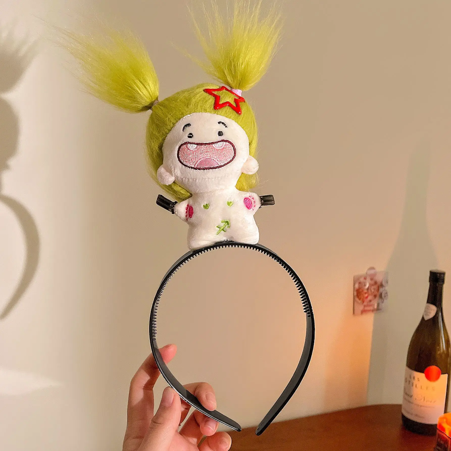 Cute Plush Mouse Face Wash Hair Band for Women - Image 32