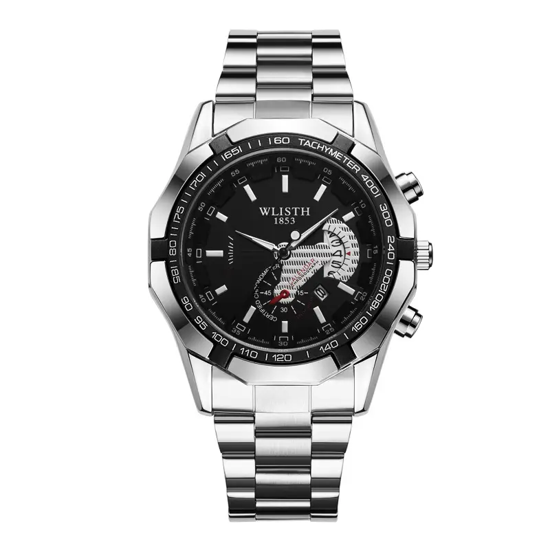Walis Gold Chronograph Men's Watch Large Dial Waterproof - Image 3