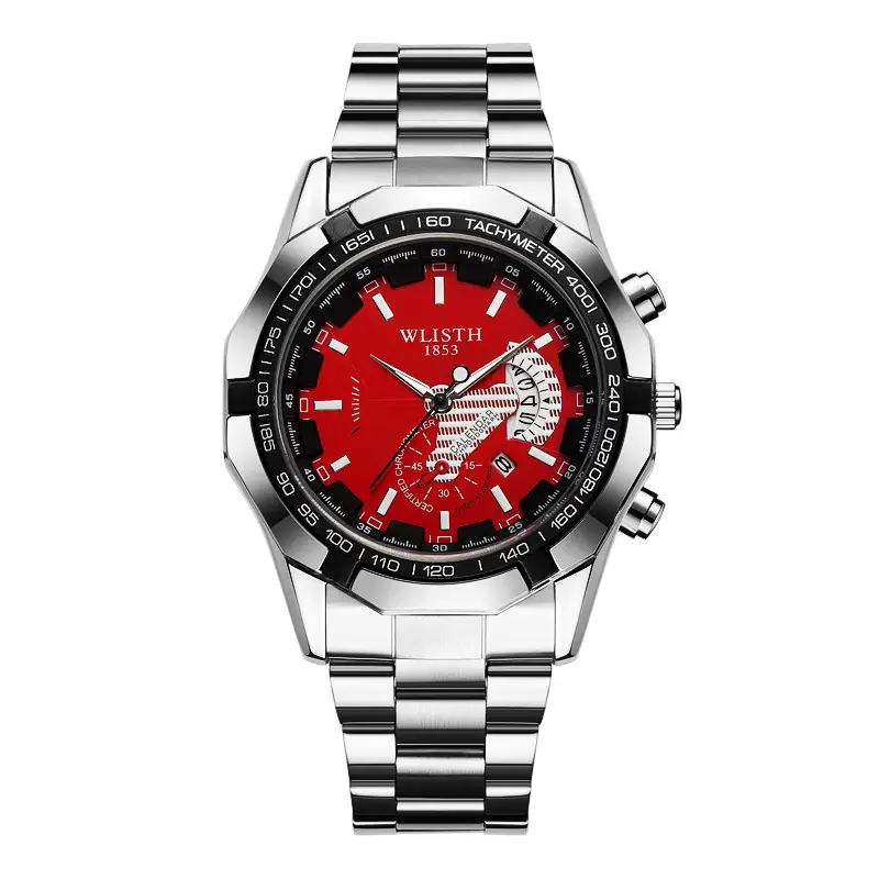 Walis Gold Chronograph Men's Watch Large Dial Waterproof - Image 5