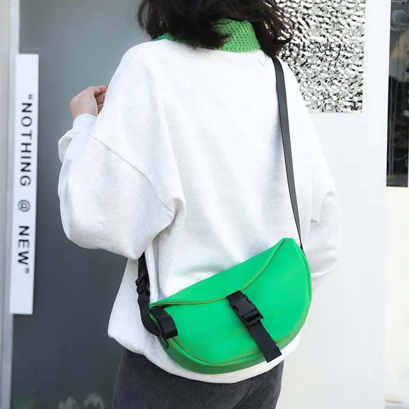 Black Crossbody Bag for Men Women Lightweight College Student - Image 7