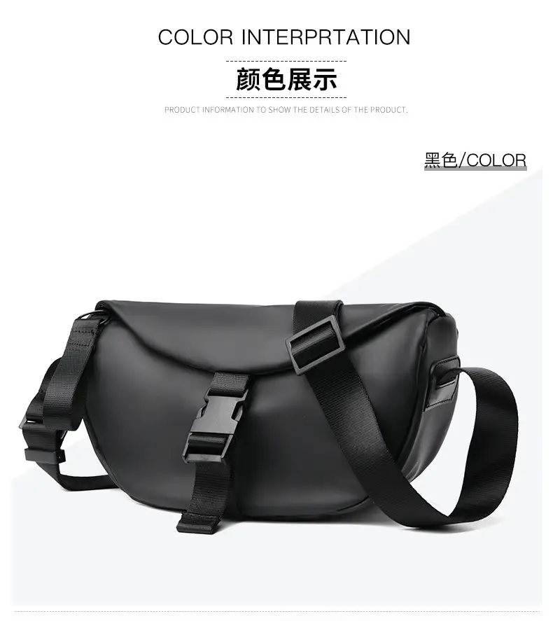 Black Crossbody Bag for Men Women Lightweight College Student — feature 16