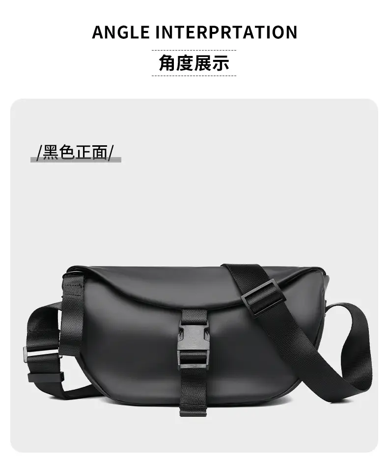 Black Crossbody Bag for Men Women Lightweight College Student — feature 20