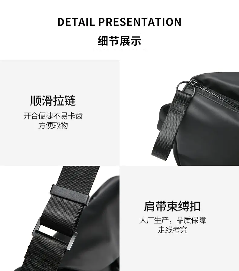 Black Crossbody Bag for Men Women Lightweight College Student — feature 26