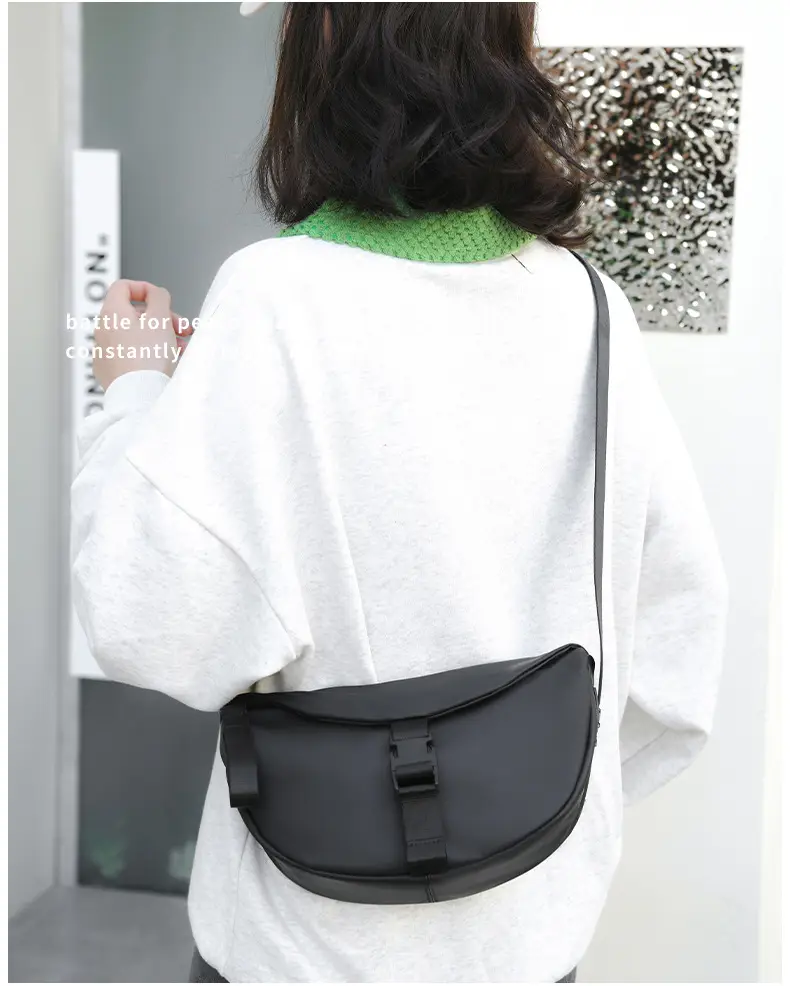 Black Crossbody Bag for Men Women Lightweight College Student — feature 33