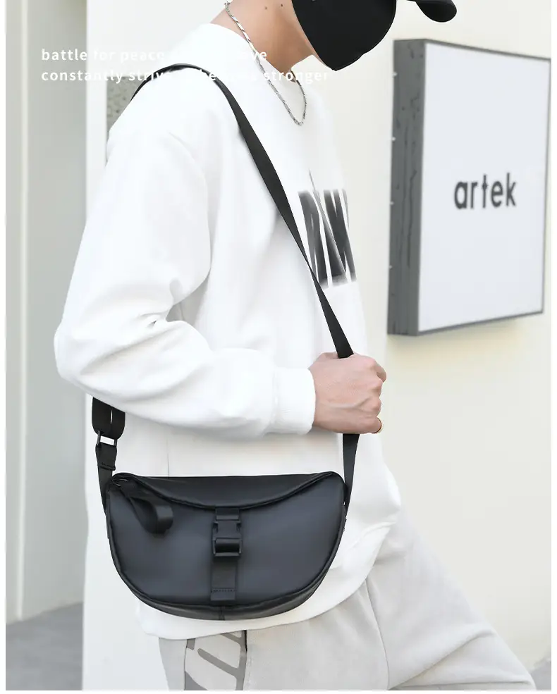 Black Crossbody Bag for Men Women Lightweight College Student — feature 36