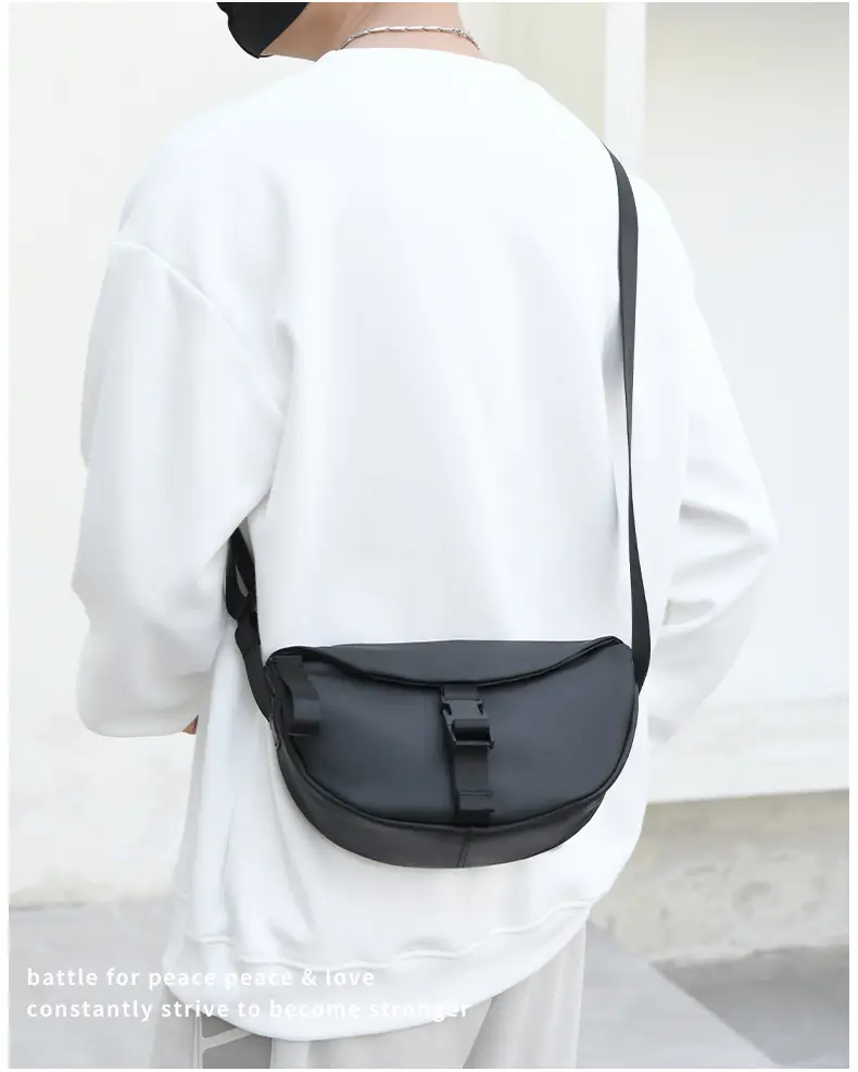 Black Crossbody Bag for Men Women Lightweight College Student — feature 37