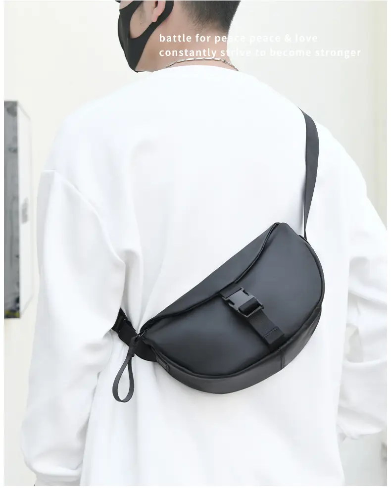 Black Crossbody Bag for Men Women Lightweight College Student — feature 38