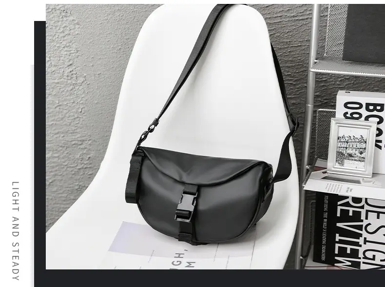 Black Crossbody Bag for Men Women Lightweight College Student — feature 7