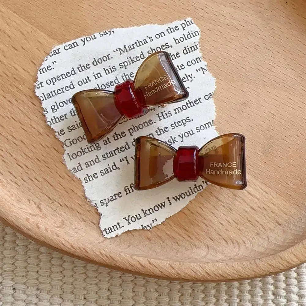 Women's Bow Hairpin Headdress Clips Red Green Blue - Image 3