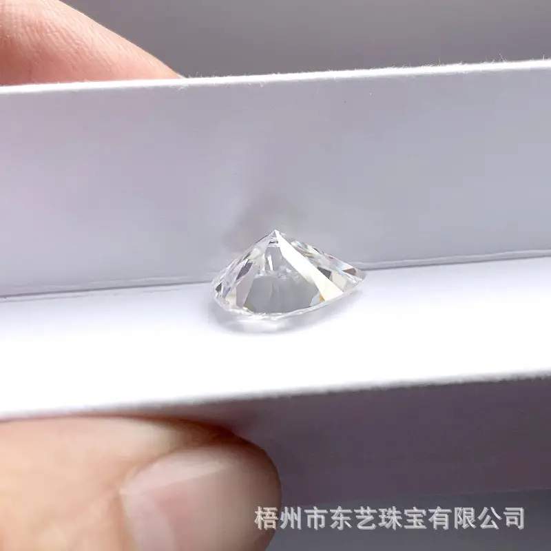 Moissanite Drop Shaped Clear Crystal White - Image 3
