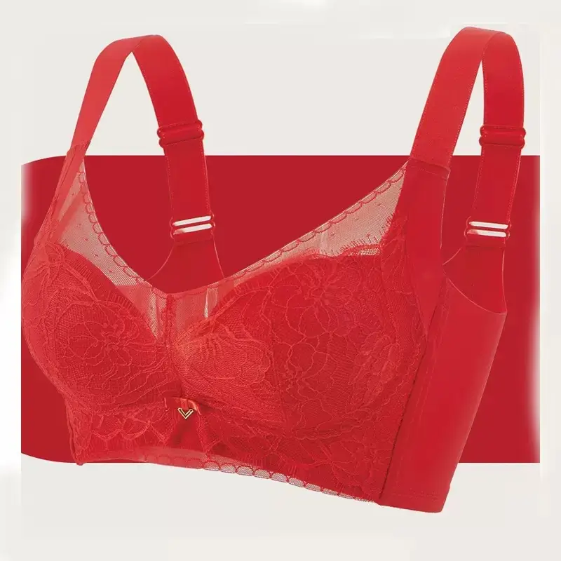 Light Gray Lace Bra with Adjustable Straps — feature 10