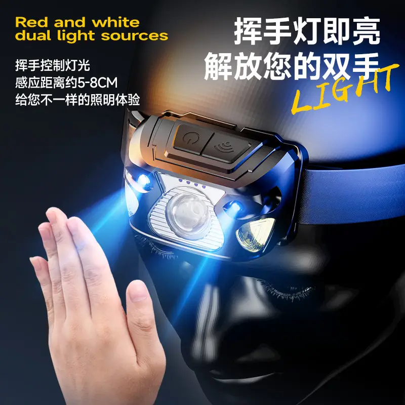 LED Headlamp with Digital Display 100lm Outdoor Use - Image 7
