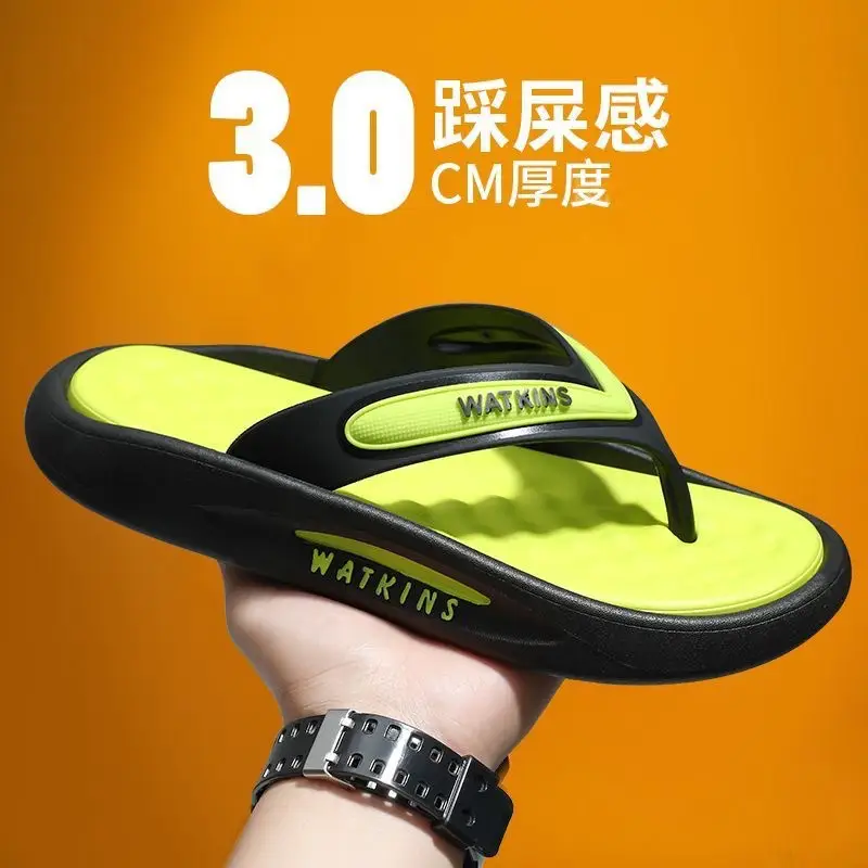 Slippers Men's Summer Outer Wear Non-slip Flip-flops Outdoor Sports Soft Bottom Wear-resistant Sandals Men's Flip-flops - Image 4