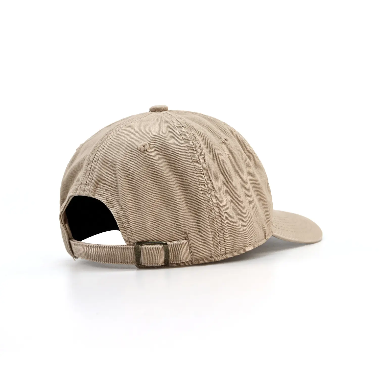 Men's Beige Peaked Baseball Cap with Large Brim - Image 5
