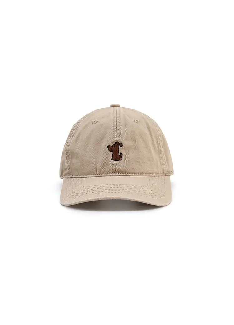 Men's Beige Peaked Baseball Cap with Large Brim — feature 3