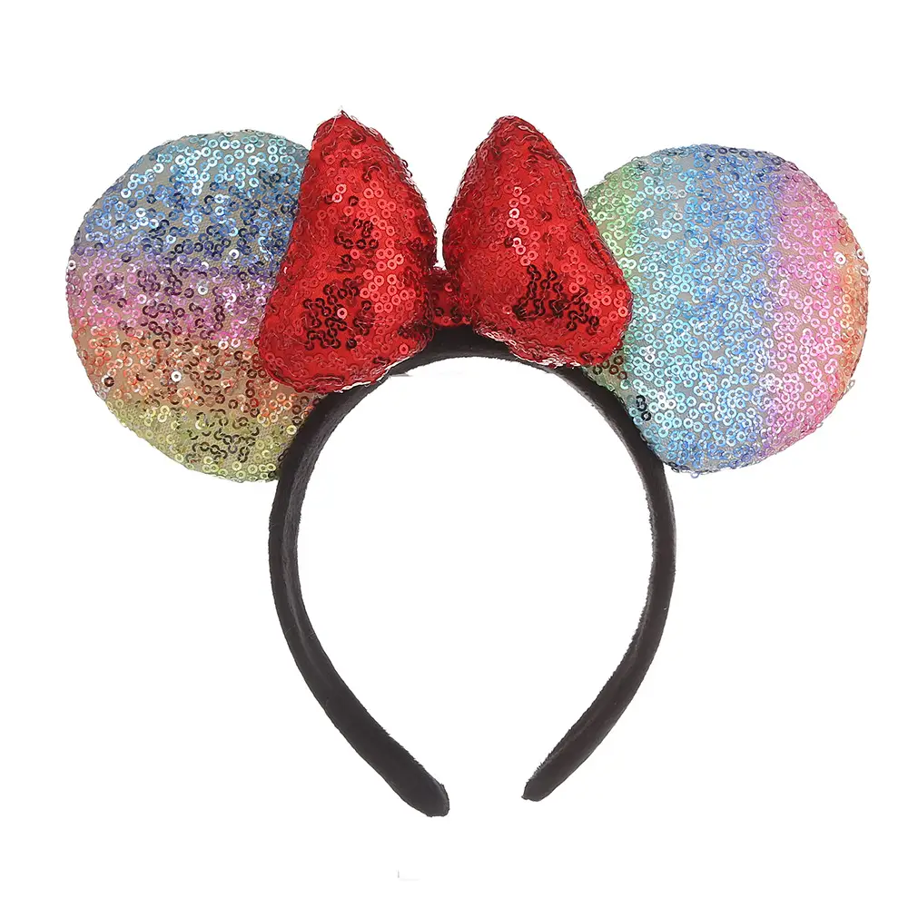 Mickey Mouse Sequin Headband Red Blue Children's Dress Up - Image 2
