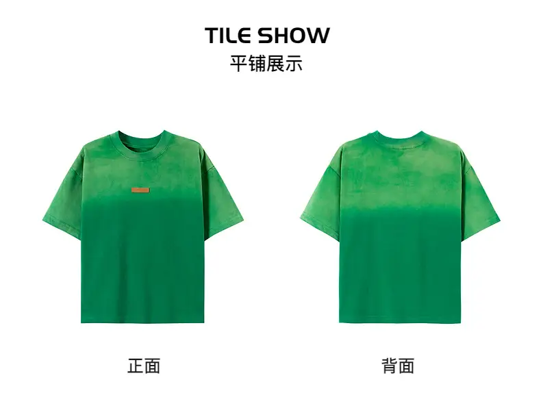 Boys Green Gradient Cotton T-Shirt 2026 — feature 7