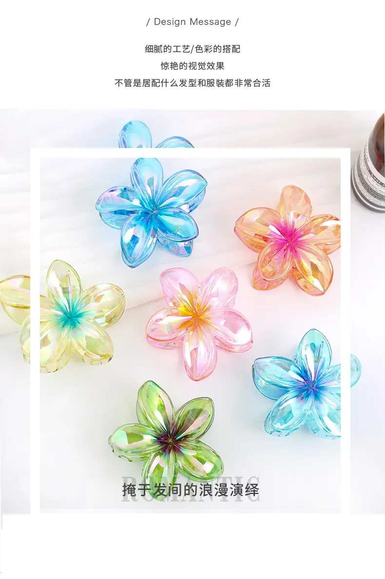 Blue Flower Hairpin for Women, Durable Stylish Hair Accessories — feature 4