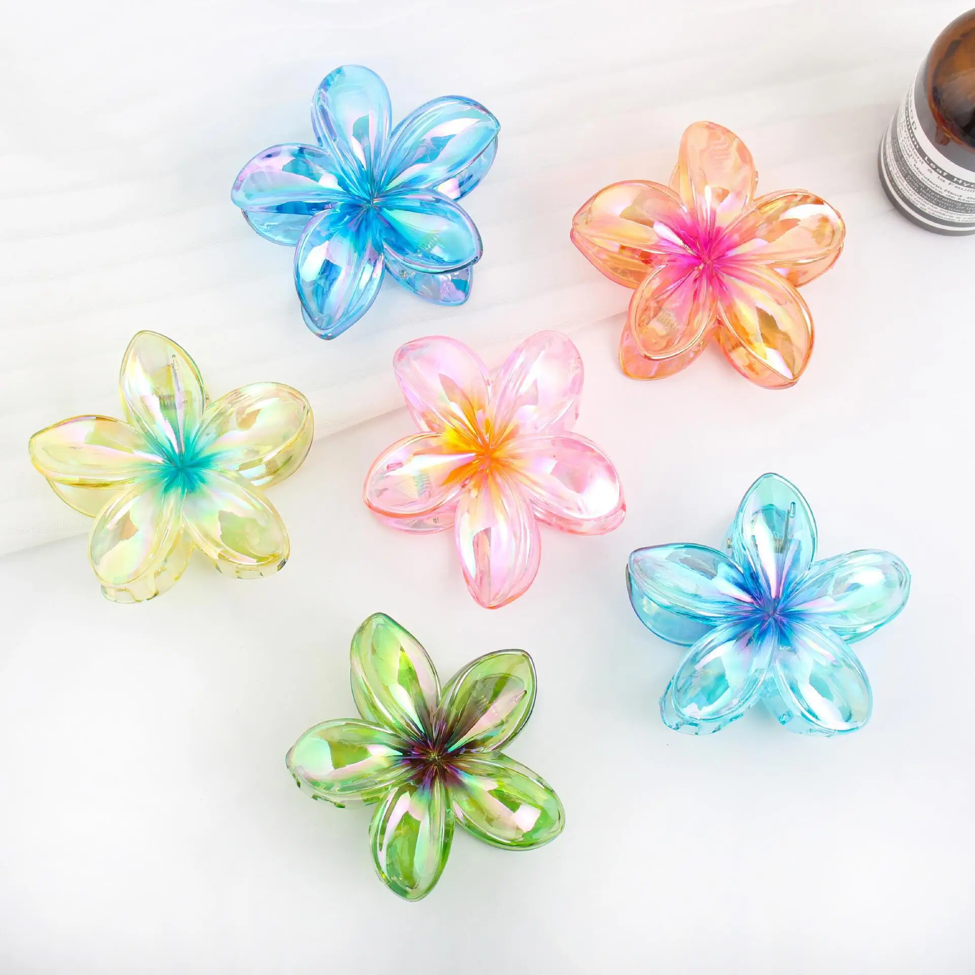 Blue Flower Hairpin for Women, Durable Stylish Hair Accessories