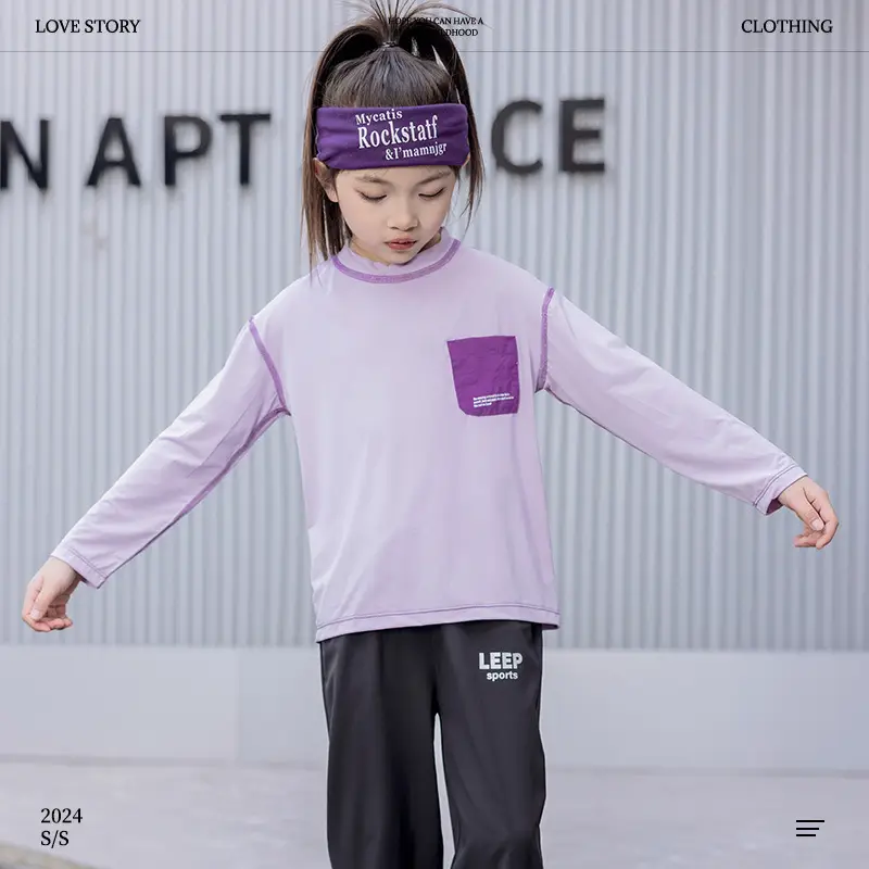 Girls Pink Sleeveless T-Shirt with Pocket, 2024 Summer Wear - Image 2