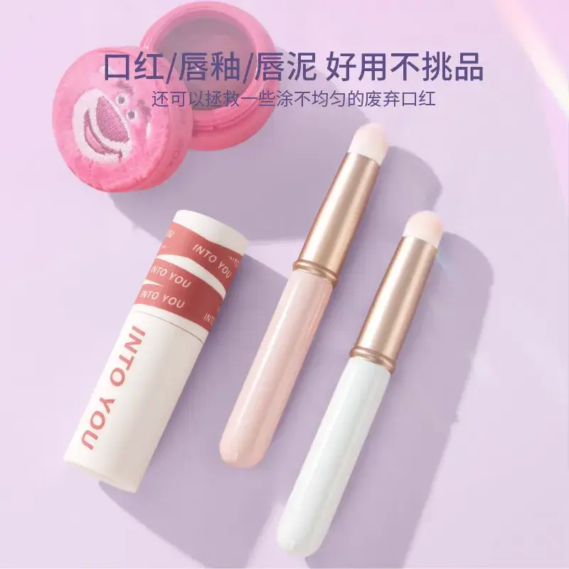 Mini Cap Round Head Lipstick Brush for Lips - Image 10