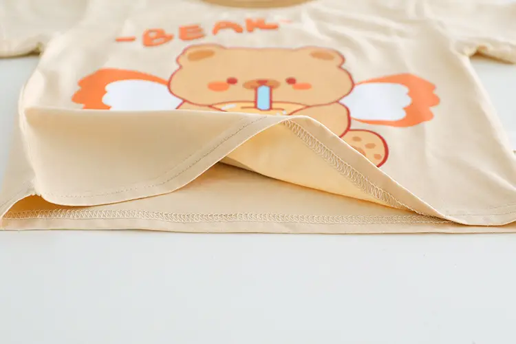 Children Bear Print T-Shirt Shorts Set Summer Boys Cotton — feature 12