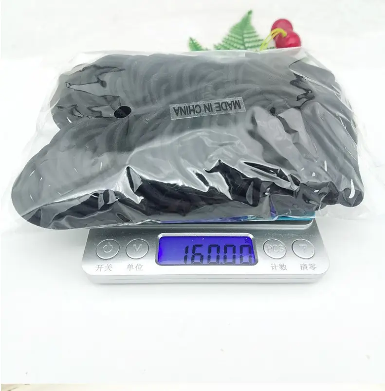 Black Crossed Hair Rope Band 2-6mm Thick Rubber — feature 8