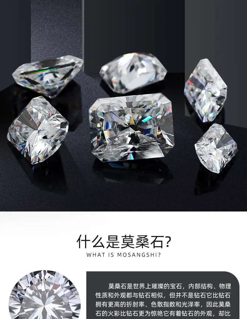 Moissanite Radiant Def Vvs Wuzhou Origin — feature 2