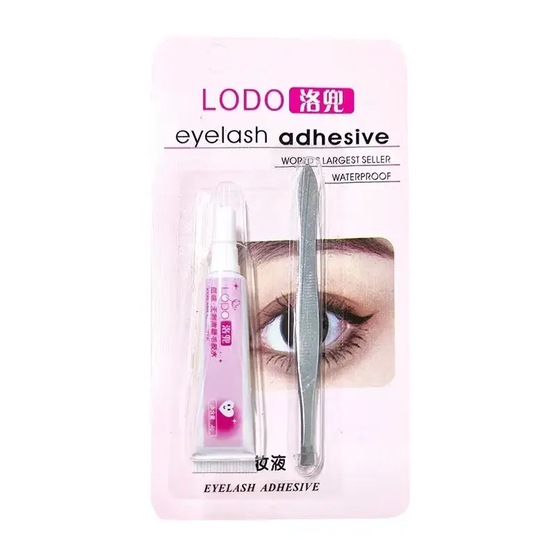 False Eyelash Glue Tweezers Set Waterproof Durable
