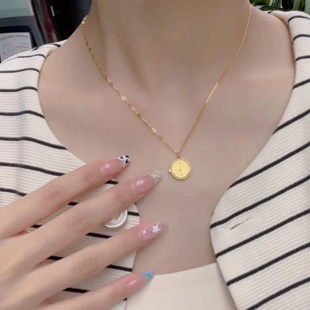 520 Watch Confession Necklace Women Gold Collarbone Chain