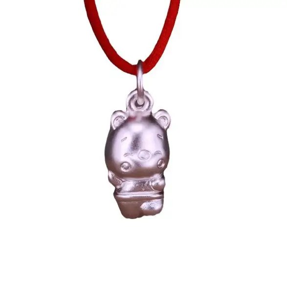 Winnie the Pooh Sterling Silver Bear Pendant Bracelet - Image 5