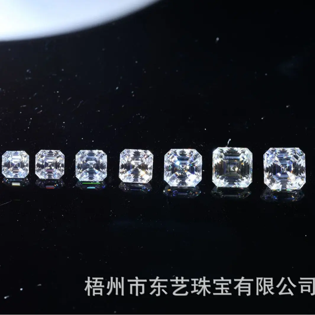 Moissanite Bare Stone Ascher D Color VVS Purity - Image 4