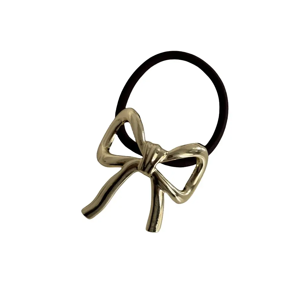 Japanese Metal Bow Hair Ring for Women Autumn Winter - Image 7