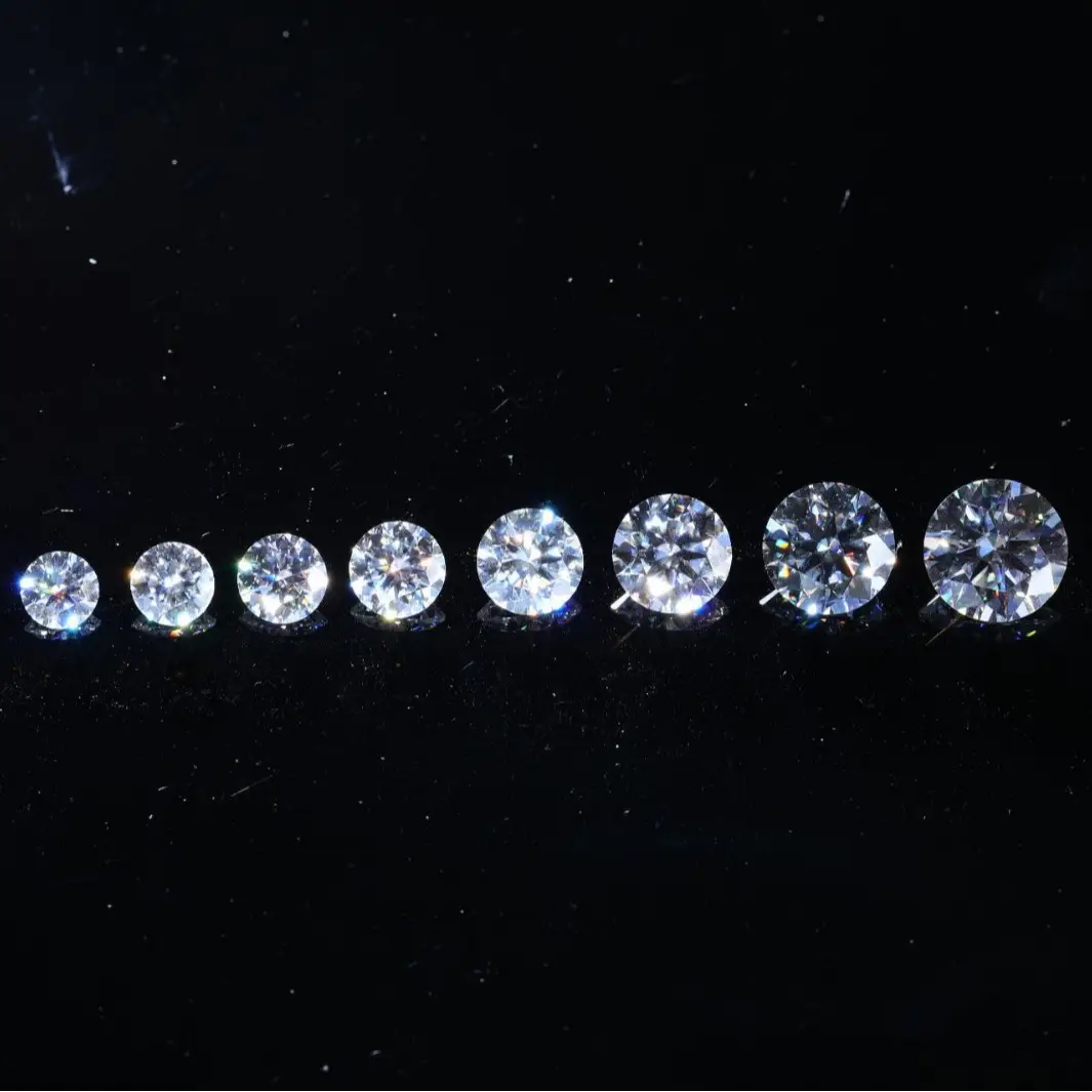 Moissanite Bare Stone Round DEFGH Set - Image 3