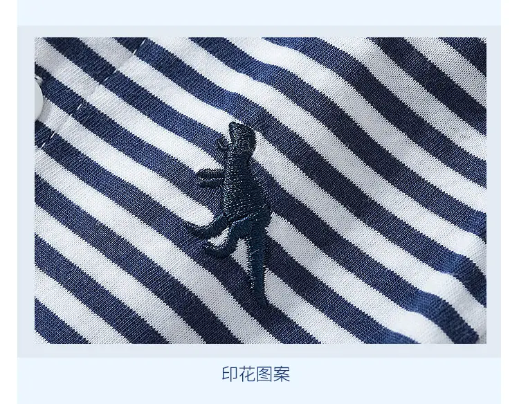 2025 Summer Boys Striped T-Shirt Shorts Set — feature 11