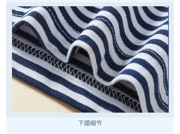 2025 Summer Boys Striped T-Shirt Shorts Set — feature 12