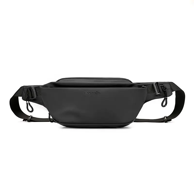 Men's Black Nylon Crossbody Bag with 4 Eyelets - Image 9