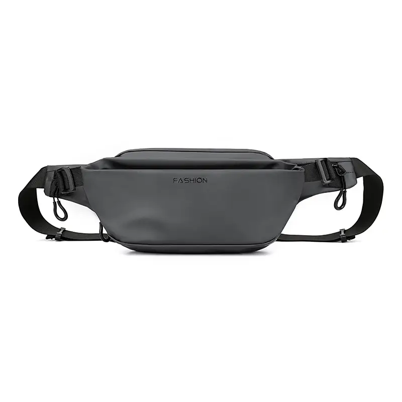 Men's Black Nylon Crossbody Bag with 4 Eyelets - Image 2
