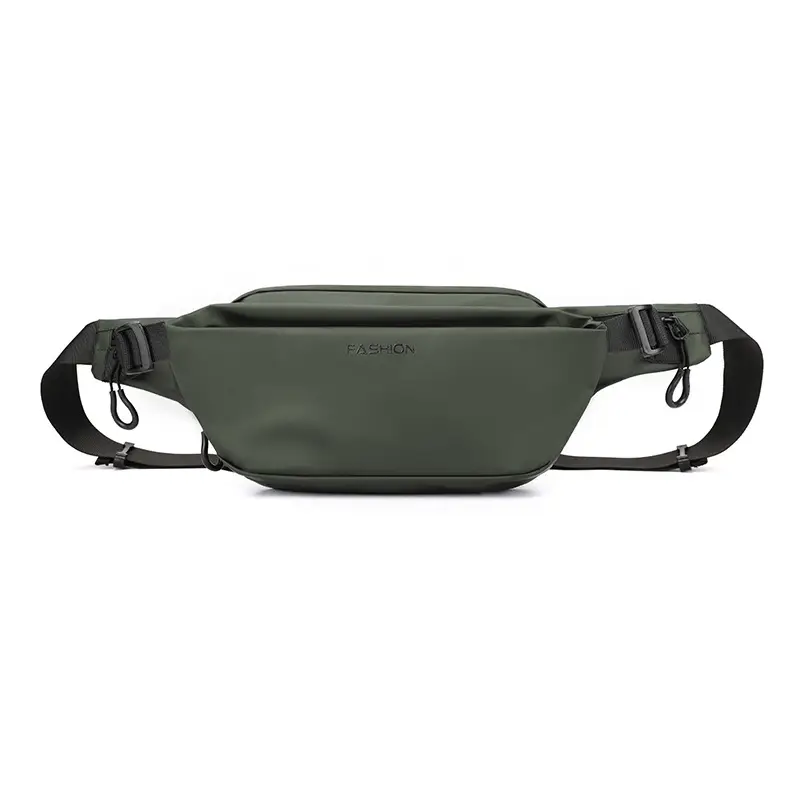 Men's Black Nylon Crossbody Bag with 4 Eyelets - Image 4