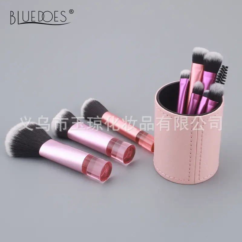 10-Piece Mini Makeup Brush Set with Crystal Handles - Image 13