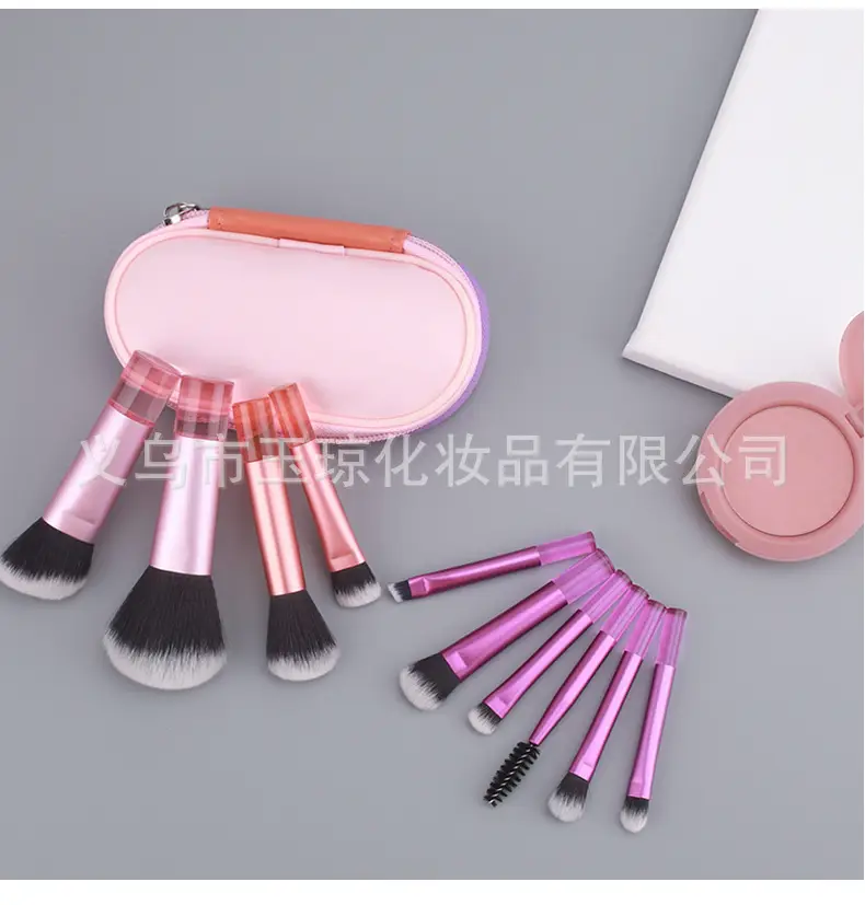 10-Piece Mini Makeup Brush Set with Crystal Handles β feature 7