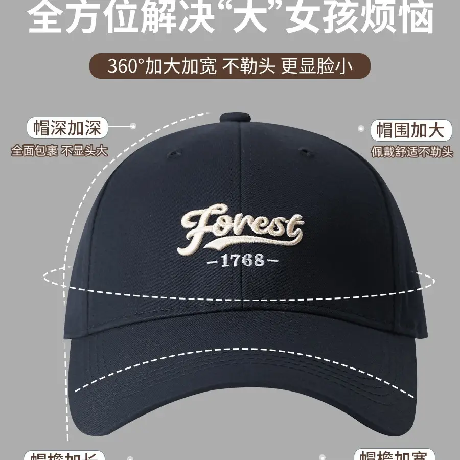 Women Baseball Cap Round Square Face 2024 New - Image 9