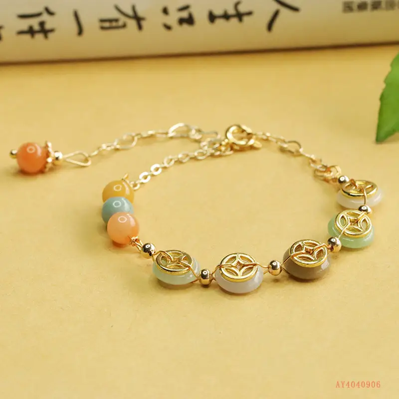 Jade Copper Coin Peace Bracelet for Women — feature 5