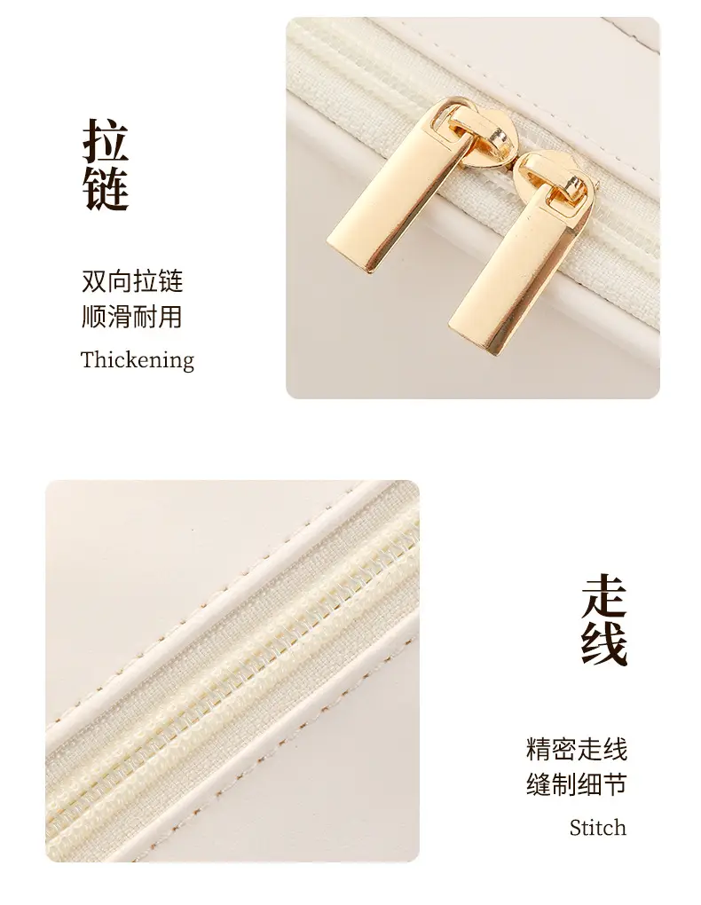 2025 Cross-Border New Cosmetic Bag Large Capacity Washing Pu Makeup Brush Bag Cosmetic Case Starting from One Batch Portable — feature 16