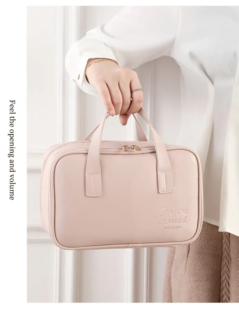 2025 Cross-Border New Cosmetic Bag Large Capacity Washing Pu Makeup Brush Bag Cosmetic Case Starting from One Batch Portable — feature 20