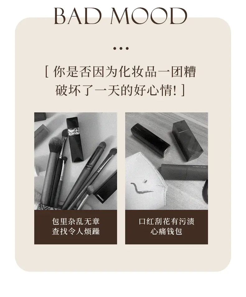 2025 Cross-Border New Cosmetic Bag Large Capacity Washing Pu Makeup Brush Bag Cosmetic Case Starting from One Batch Portable — feature 4