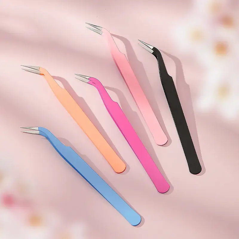 Pink Macaron Color Tweezers for Nail Art & Body Care - Image 33