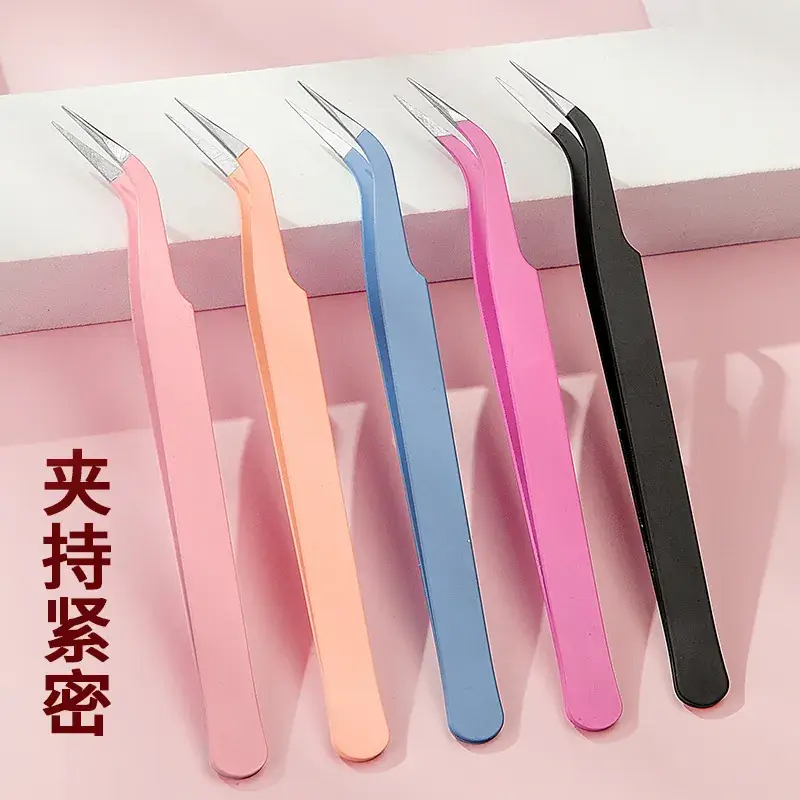 Pink Macaron Color Tweezers for Nail Art & Body Care - Image 34