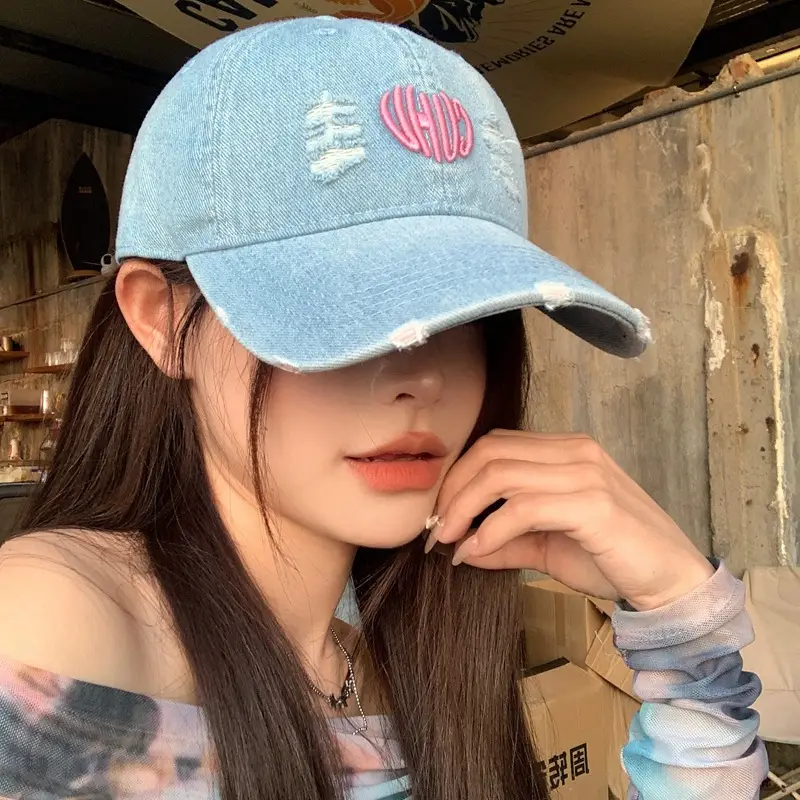 Love Embroidered Black Baseball Cap for Men Women - Image 8