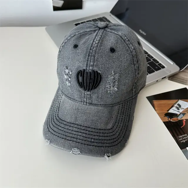 Love Embroidered Black Baseball Cap for Men Women - Image 6